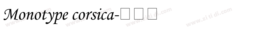 Monotype corsica字体转换